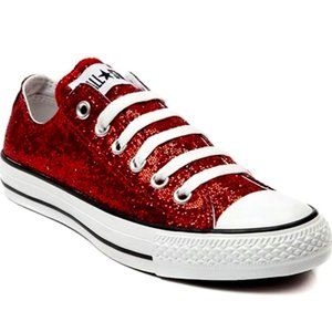 RARE | Converse Chuck Taylor Red Glitter sneakers